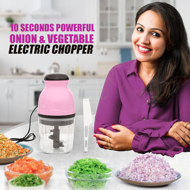 10 Seconds Powerful Onion & Vegetable Electric Chopper (EC3)