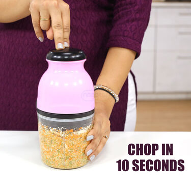 10 Seconds Powerful Onion & Vegetable Electric Chopper (EC3)