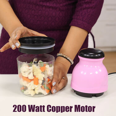 10 Seconds Powerful Onion & Vegetable Electric Chopper (EC3)