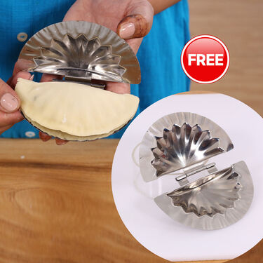 Chapati & Puri Maker + 5 Pcs Stainless Steel Sweet Snack Maker (CP3)