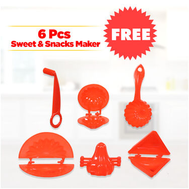 Chapati & Puri Maker + Free 6 Pcs Snack Maker (CP2)