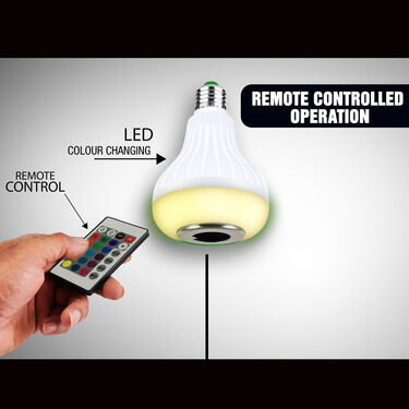 Colour Changing Bluetooth Speaker with Remote + LED Fiber