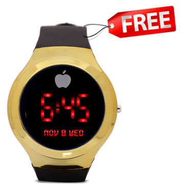 Day & Night HD Night Vision Wrap Around + Free Stylish Golden Digital Watch (WA4)