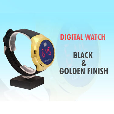 Day & Night HD Night Vision Wrap Around + Free Stylish Golden Digital Watch (WA4)