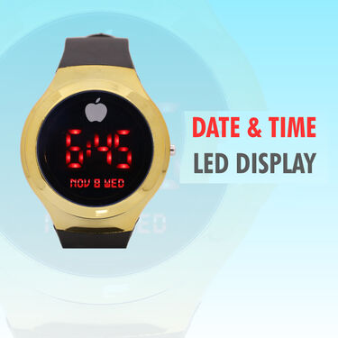 Day & Night HD Night Vision Wrap Around + Free Stylish Golden Digital Watch (WA4)