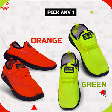 Pick Any 1 Sports Shoes + Free Stylish Watch + Aluminium Wallet + Sunglasses (FSSC2)