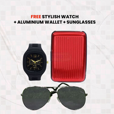 Pick Any 1 Sports Shoes + Free Stylish Watch + Aluminium Wallet + Sunglasses (FSSC2)