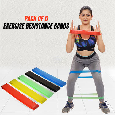 Pack of 5 Exercises Resistance Band (FAS21)