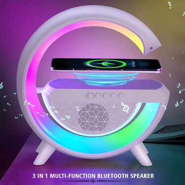 G Shape Wireless Speaker with Color Light