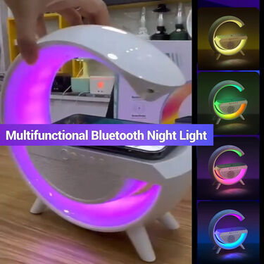 G Shape Wireless Speaker with Color Light