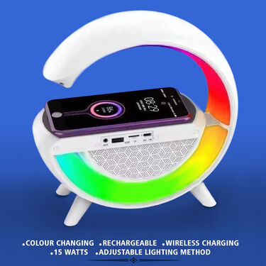 G Shape Wireless Speaker with Color Light