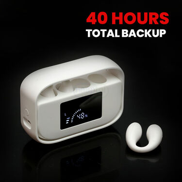 Wireless Bluetooth Ear Clip Earpods With Inbuilt Powerbank (TWS39)