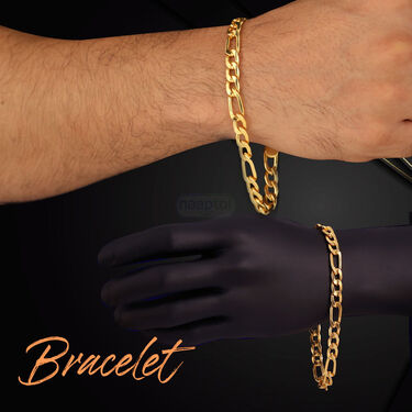 Golden Watch + Chain + Bracelet + Ring  (MGWCBR12)