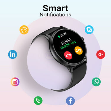 HD Full Touch Bluetooth Calling Round Hurricane SmartWatch with 4 Days Battery Reassured (FB2)