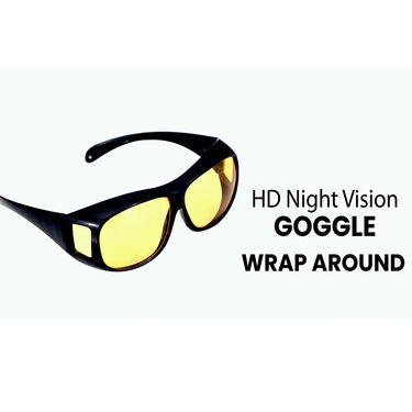 Day & Night HD Vision Wrap Around Goggles with Free Magnetic Digital Watch