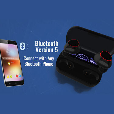 Infinity Display Calling Smart Watch I8 + Wireless Bluetooth Earpod with Inbuilt Charging Case M10 (BCSW5)