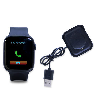 Infinity Display Calling Smart Watch I8 + Wireless Bluetooth Earpod with Inbuilt Charging Case M10 (BCSW5)