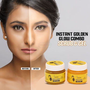 Instant Golden Glow Combo - Scrub + Gel