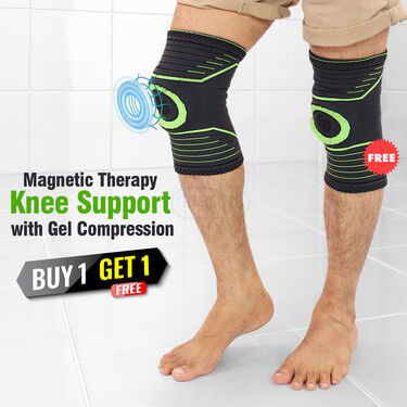 Magnetic Therapy Knee Support with Gel Compression - Buy 1 Get 1 Free (CKS02)