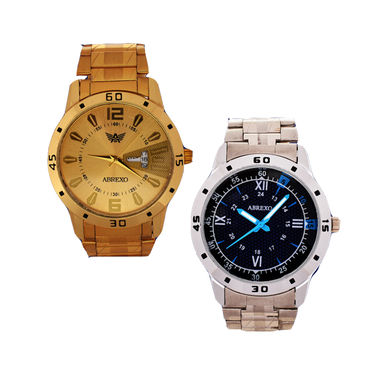 Golden Watch + Free Stainless Steel Watch (2MW2)