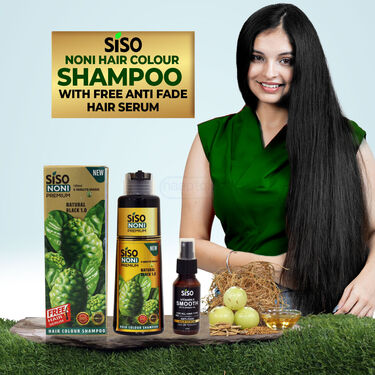 Noni Hair Color Shampoo with Free Anti Fade Hair Serum