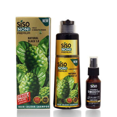 Noni Hair Color Shampoo with Free Anti Fade Hair Serum