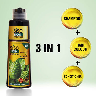 Noni Hair Color Shampoo with Free Anti Fade Hair Serum