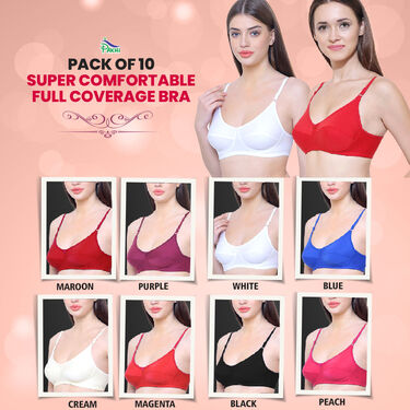 Pack of 10 Full Coverage Bra (10PBR1)