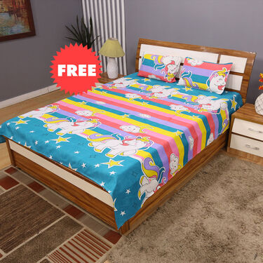 Pack of 5 Classic Dreams Double Bedsheets Set + 1 Double Bedsheet Set Free (5BS8+1)