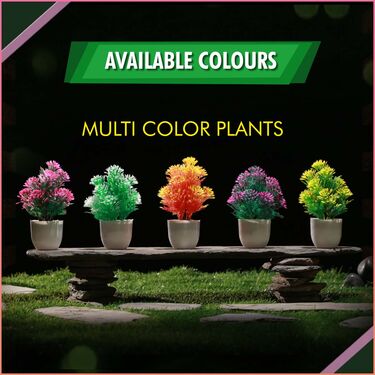 Pack of 5 Decorative Floral Plants - Pick Any 1