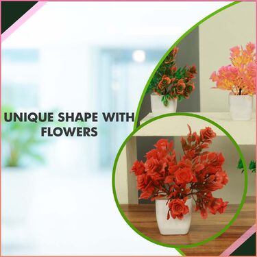 Pack of 5 Decorative Floral Plants - Pick Any 1