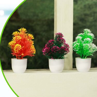 Pack of 5 Decorative Floral Plants - Pick Any 1