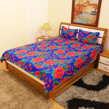 Pack of 5 Petals Double Bedsheets Set with 1 Bedsheet Set Free (5BS7+1)