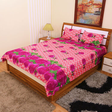 Pack of 5 Petals Double Bedsheets Set with 1 Bedsheet Set Free (5BS7+1)