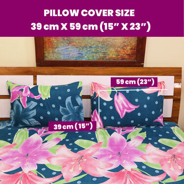 Pack of 5 Petals Double Bedsheets Set with 1 Bedsheet Set Free (5BS7+1)