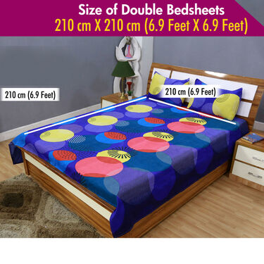 Pack of 5 Retro Double Bedsheets Set with 1 Bedsheet Set Free (5BS5+1)