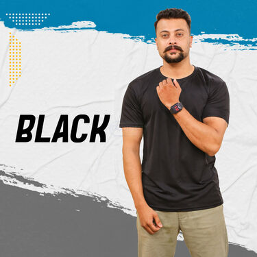 Pack of 5 Round Neck T-shirts with Free Digital Watch (5RTW4)