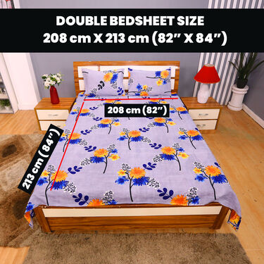 Pack of 7 Beautiful Home Double Bedsheets Set with 2 Blankets (7BS2FB)