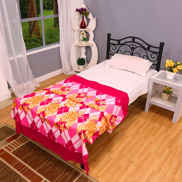 Pack of 7 Beautiful Home Double Bedsheets Set with 2 Blankets (7BS2FB)