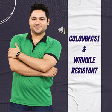 Pack Of 5 Collar T-Shirts With Golden Magnetic Watch (5PTW-3)