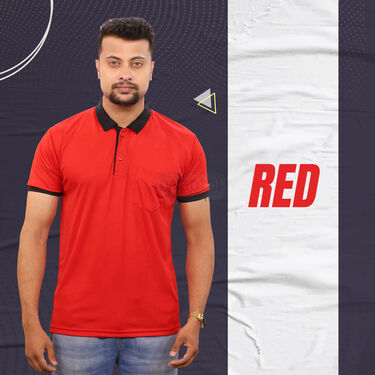 Pack Of 5 Collar T-Shirts With Golden Magnetic Watch (5PTW-3)