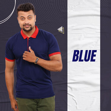 Pack Of 5 Collar T-Shirts With Golden Magnetic Watch (5PTW-3)