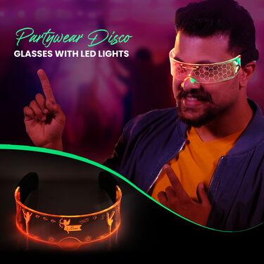 Partywear Disco Glasses with LED Lights (PG)