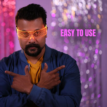 Partywear Disco Glasses with LED Lights (PG)