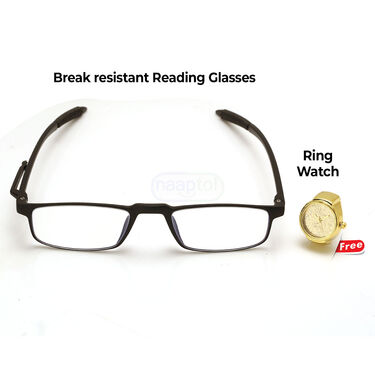 Break Resistant Reading Glasses with Free Ring Watch (RGRW1)