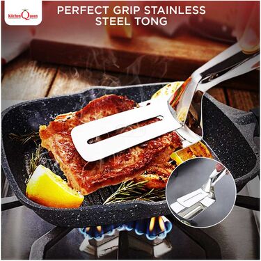 Stainless Steel Multi Functional Cooking Tong (TG1)