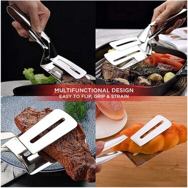 Stainless Steel Multi Functional Cooking Tong (TG1)