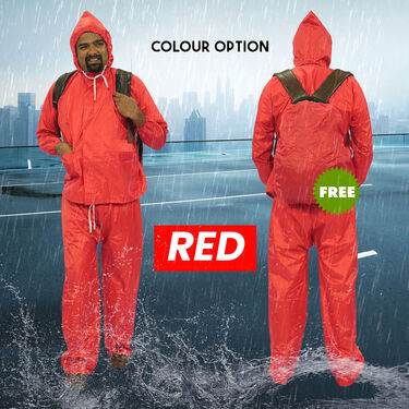 Pick Any 1 Colored Raincoat with Colored Rain Protector Cover for Bag (RCP-3)