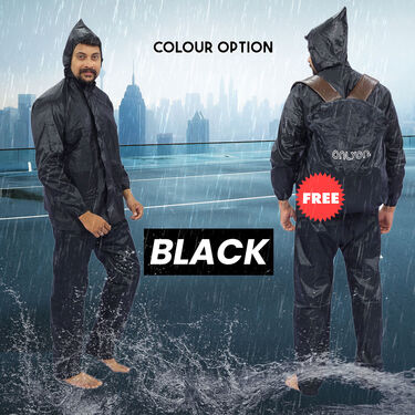 Pick Any 1 Colored Raincoat with Colored Rain Protector Cover for Bag (RCP-3)