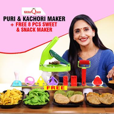 Puri & Kachori Maker + 8 Pcs Snack Makers (PK1)